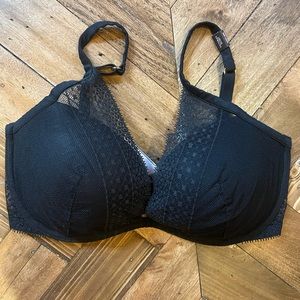 Lightly Lined Lace Plunge Bra
